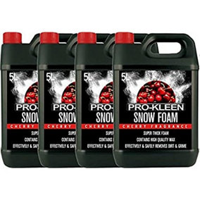 20L of Pro-Kleen Cherry Snow Foam with Wax - Super Thick & Non-Caustic Foam