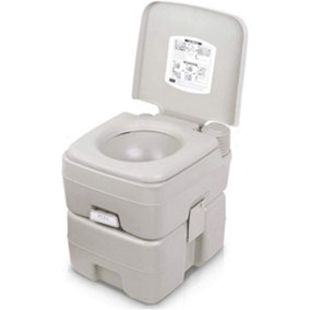 20L Portable Camping Toilet Removable Handle with Flush