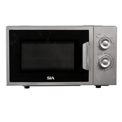 20L Silver Microwave, Freestanding, 700W - SIA FAM21SI