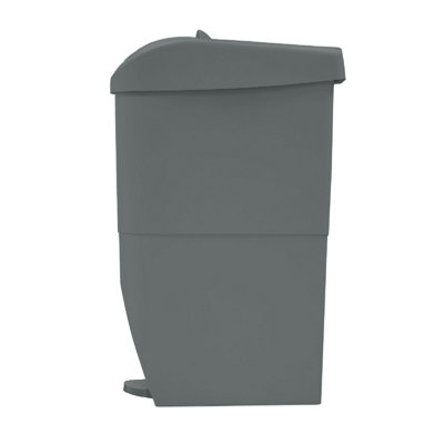 20L Slimline Pedal Operated Sanitary and Nappy Bin - Grey - 3