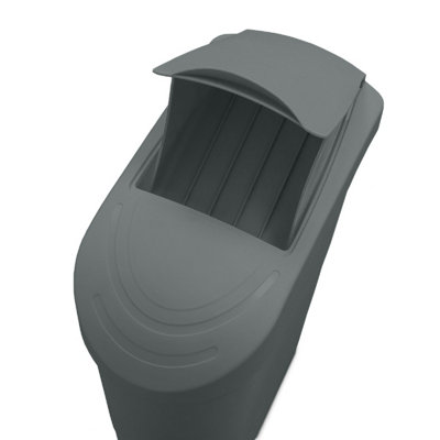 20L Slimline Pedal Operated Sanitary and Nappy Bin - Grey - 4