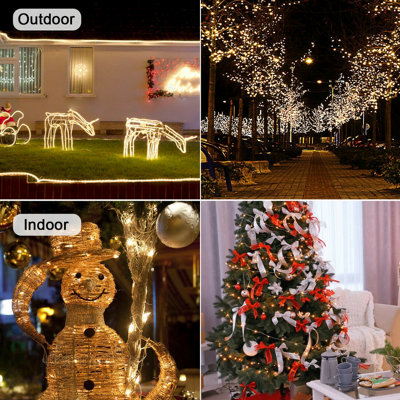 20m 200 LED Solar Firefly String Lights, Warm White