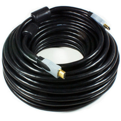 20m 65 Foot High Speed HDMI Male To Male Cable Triple Shield V1.4 Lead HD Plug