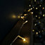 20m Battery Operated Indoor Outdoor Christmas String Lights with 200 LEDs in Warm White