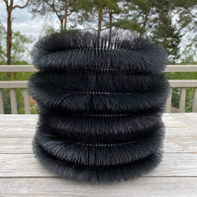 20m Black Gutter Brush Leaf & Moss Guard - 5