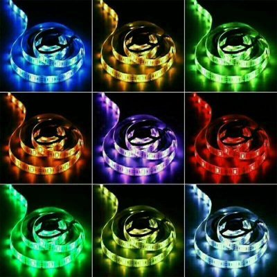 20m RGB LED Strip Lights with 44 Key Remote and USB Power, 5050 Colour ...