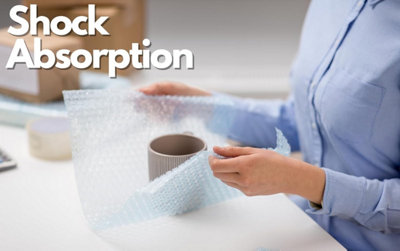 20M x 50CM Bubble Wrap Roll for Moving Packaging and Storing Materials