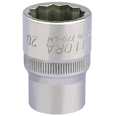 20mm 1/2" Square Drive Elora Bi-Hexagon Socket 24658