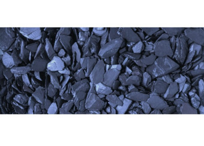 20mm Blue Slate Aggregate Bulk Bag - 850 kg - L100 x W100 x H80 cm