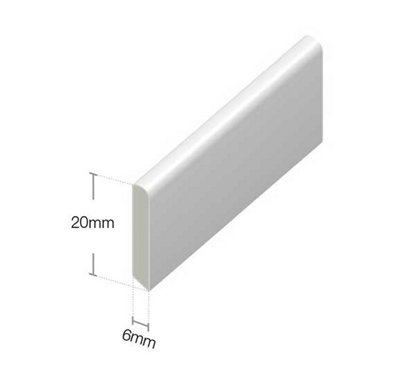 20mm Cloaking Fillet in White - 5m