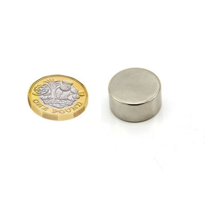 20mm dia x 10mm thick N35SH Neodymium Magnet - 11.2kg Pull (High Temp) (Pack of 2)
