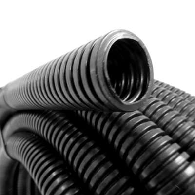 20mm Flexible Conduit with Glands and Clips 10 Metre Black Contractor Pack - 3
