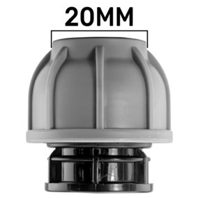 20mm mdpe compression fitting STOP END BUNG for use with 20mm mdpe water supply pipe