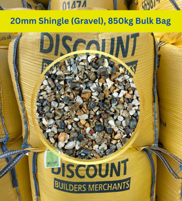 10mm Gravel Bulk Bag 825kg | Decorative Shingle For Garden Landscaping