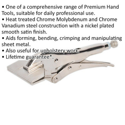 Sheet metal clearance bending pliers