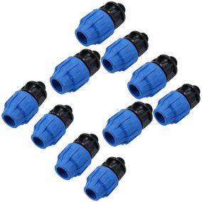 20mm x 1/2" MDPE Male Adapter Compression Coupling Fitting Water Pipe 10PK