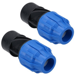 20mm x 3/4" MDPE Female Adapter Compression Coupling Fitting Water Pipe 2PK