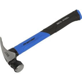 20oz Claw Hammer - Fibreglass Shaft - Drop Forged Steel - Magnetic Nail Starter