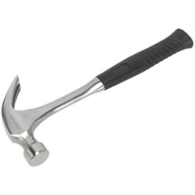 20oz Heavy-Duty Claw Hammer with Rubber Grip - Ideal for DIY Projects and Nail Removal