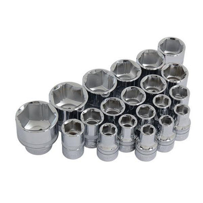 20pc 1/2" XI-ON Super Grab Socket Set 20 pc with Rail (CT2250)