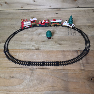 20pc Battery Operated Light up Christmas Santa's Musical Train Set - Jingle Bells