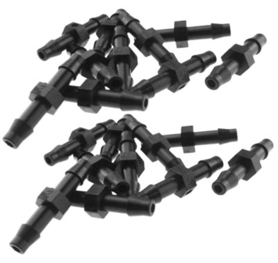 20pcs. 4.5mm Barb Micro Joiner Connector - Micro Irrigation Fitting ...