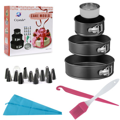 20PCS Cake Decorating Set Nonstick Tin, Sieve, Demoulding Kniifee ...