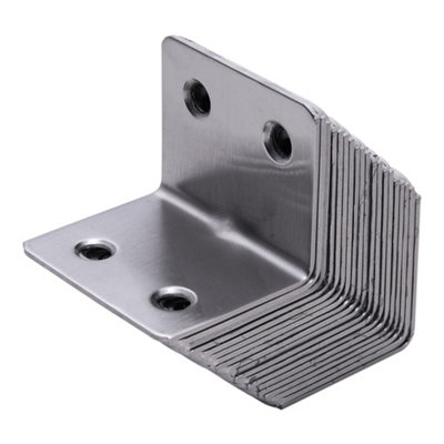 20pcs L-shaped Stainless Steel Corner Brace Set