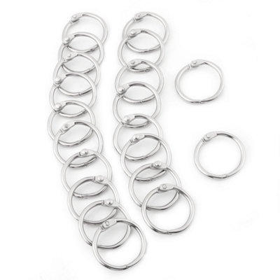 20PCS Metal Hinged Ring Book Binder Split Key Rings Album Scrapbook ...