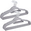 20Pcs Non-Slip Velvet Adult Clothes Hanger (Grey)