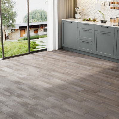20Pcs Wood Grain Composite Click HDF Flooring 12mm Thickness