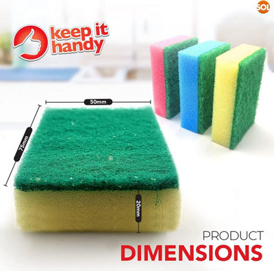 20pk Small Sponge Scourer for Kitchen Sponges Washing Up Kitchen Sponge Dish Sponge Cleaning Sponges Washing
