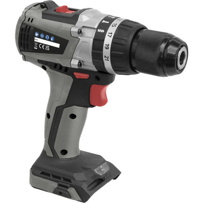 20V Brushless Hammer Drill Driver - 13mm Keyless Chuck - LED Light - Body Only