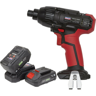 20V Cordless Impact Driver & 2x Li-Ion Batteries - 1/4