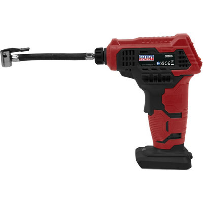 20V Cordless Tire Inflator with Automatic Shut-Off and Composite Design