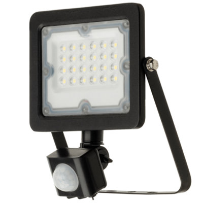 20W LED Floodlight with PIR and Integrated LEDs