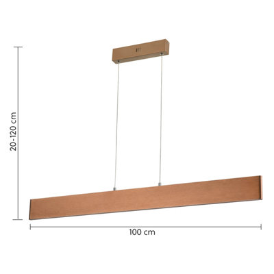 20W LED Up and Down Pendant Light, Brushed Mocha Finish Warm White (Non ...