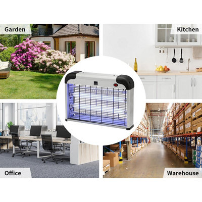 20W Residential and Commercial Use Electronic UV Light Zapper for Insects Mosquito Insect Killer Fly Zapper