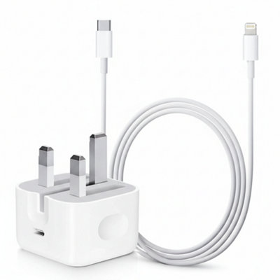 20W USB Adapter and Cable for Apple iPhone 6, 7, 8, 8 Plus, XR, XS, 11 ...