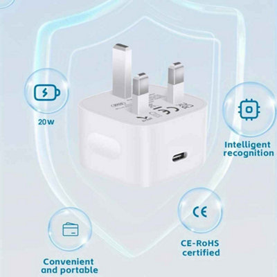USB Charger Cable For IPhone 6-14 Series – 3FT/6FT White TPE (Fast Charge & Data Sync)