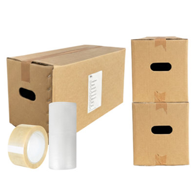 20x Double Wall Cardboard Moving Packing Boxes Kit (20