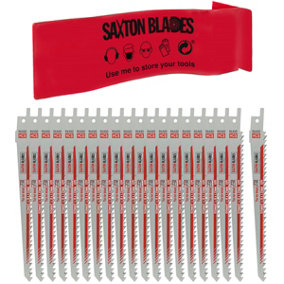 20x Saxton Blades 150mm Reciprocating Sabre Saw Wood Blades R644D