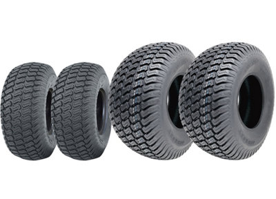 20x10.00-8 & 15x6.00-6 Lawnmower tyres 4ply Multi turf grass Wanda P332 Set of 4