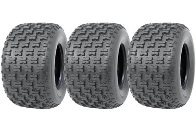 20x10.00-9 Slasher ATV Quad Tyres Wanda P336 E-Marked Road Legal Race (Set of 3)