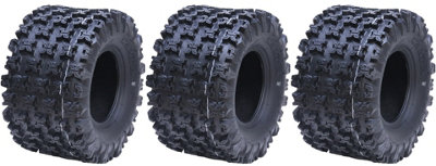 20x11.00-9 Slasher ATV Quad Tyres 6ply Wanda Road Legal Race Tires (Set of 3)