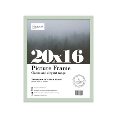 20x16 Mint Green Picture Frame (40.6 x 50.8cm) Poster, Photo, Artwork, Gallery Wall or Print