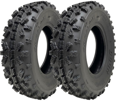 20x6-10 ATV Quad Tyres OBOR Advent 155/85-10 Tubeless Road Legal 73kg (Set of 2)