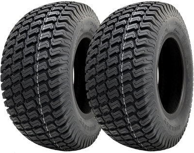 20x8.00-10 Lawnmower Grass Tyres Wanda P332 Turf E-Marked Road Legal (Set of 2)