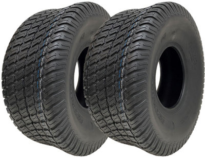 20x8.00-8 Lawnmower Grass Tyres 4ply Multi Turf Ride On Wanda P332 (Set of 2)