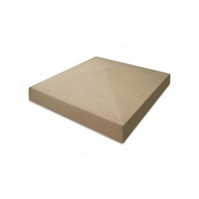 21 Inch Dry Cast Reconstituted Stone Utility Pier Cap Pack of 4